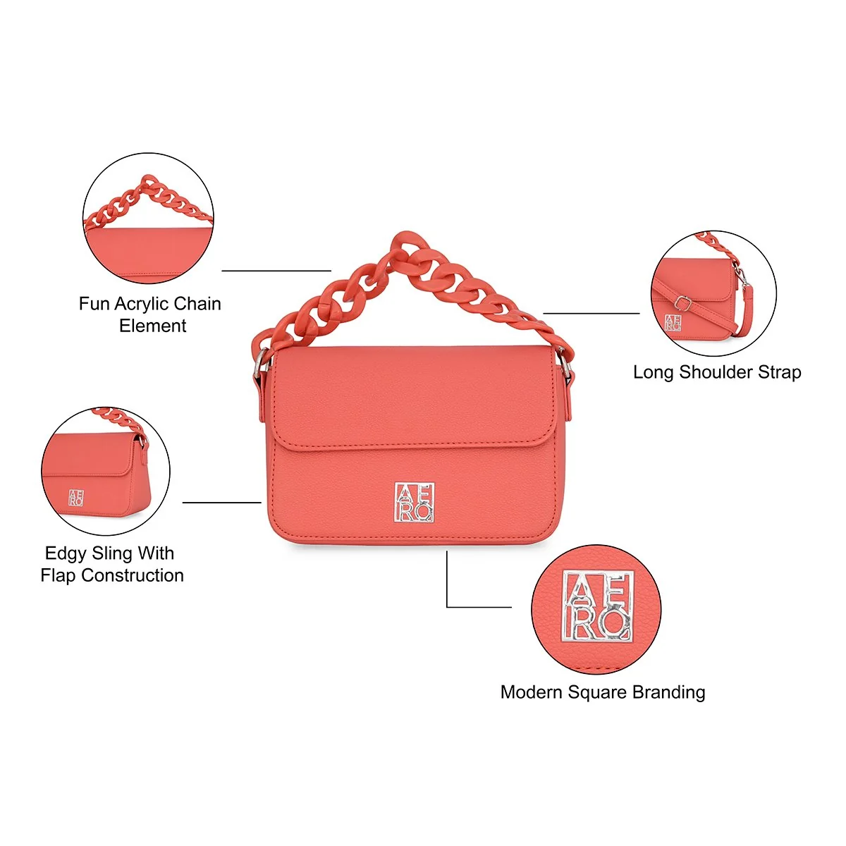 Aeropostale Harlow Womens Sling Bag - Image 4