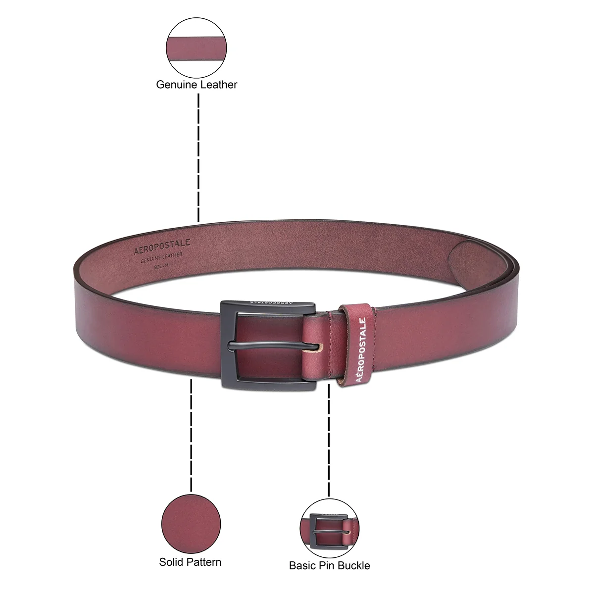 Aeropostale Jacksonville Men's Non Reversible Belt - Image 4