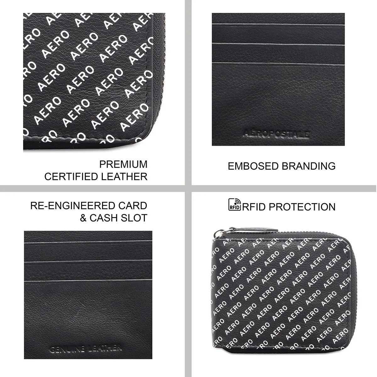 Aeropostale Largo Men's Zip Around Wallet - Image 8