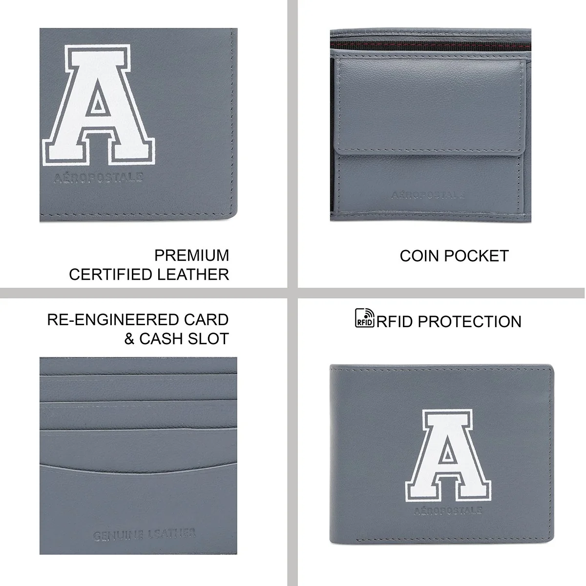 Aeropostale Norfolk Men's Global Coin Wallet - Image 8