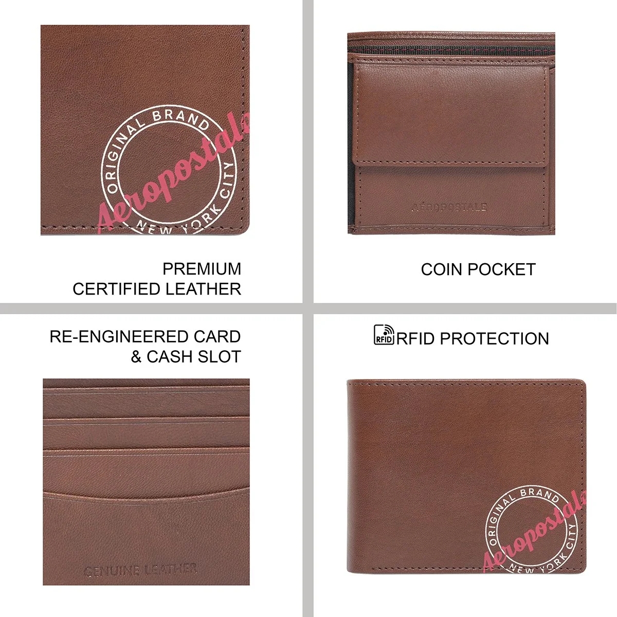 Aeropostale Yakima Men's Global Coin Wallet - Image 8
