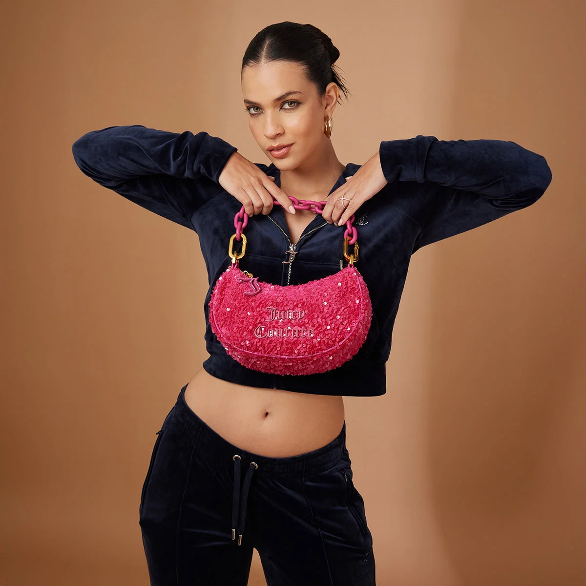 Juicy Couture Blossom Paillettes Women's Small Hobo - Image 2