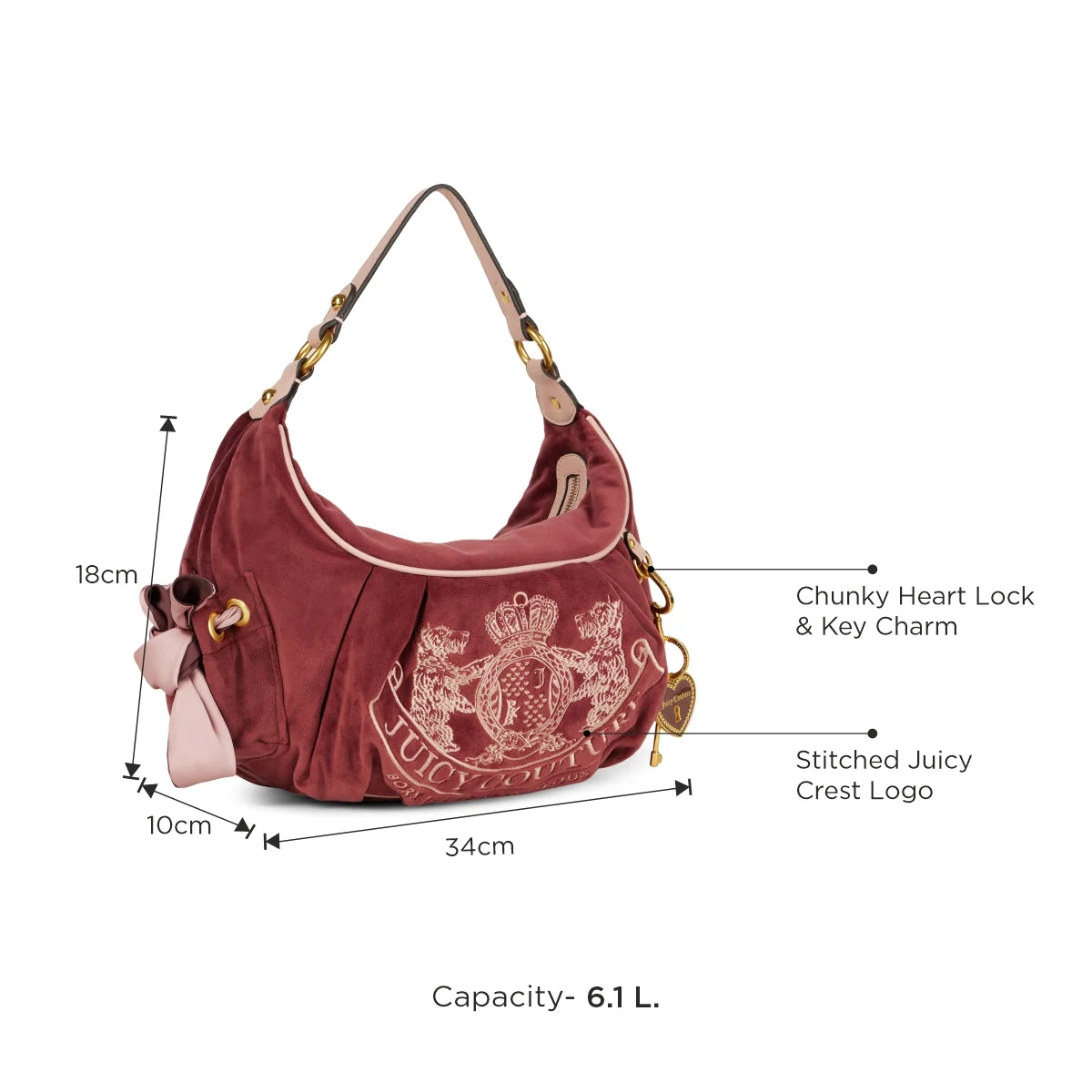 Juicy Couture Daydreamer Women's Medium Hobo - Image 3