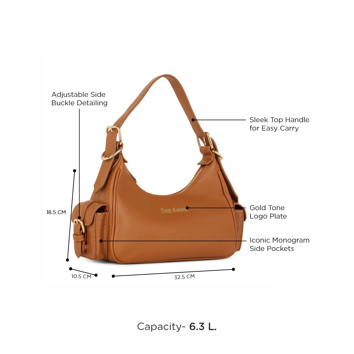 Juicy Couture Handle with Flair Baguette - Image 2