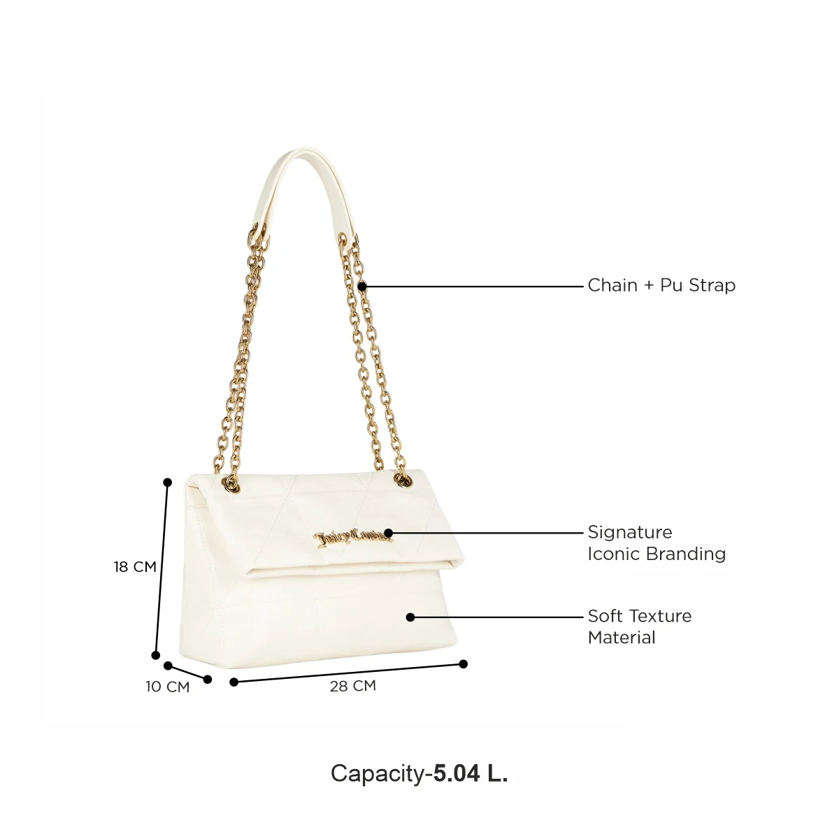Juicy Couture The Quilted Story Women's Shoulder Bag - Image 4