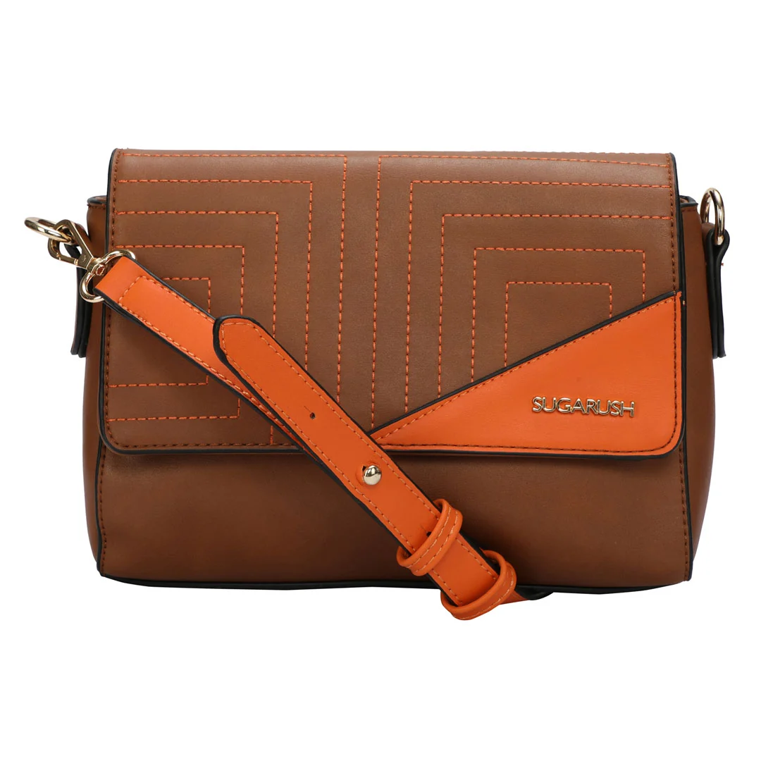 Sugarush Cyprus Women's Vegan Leather Sling Bag - Image 11