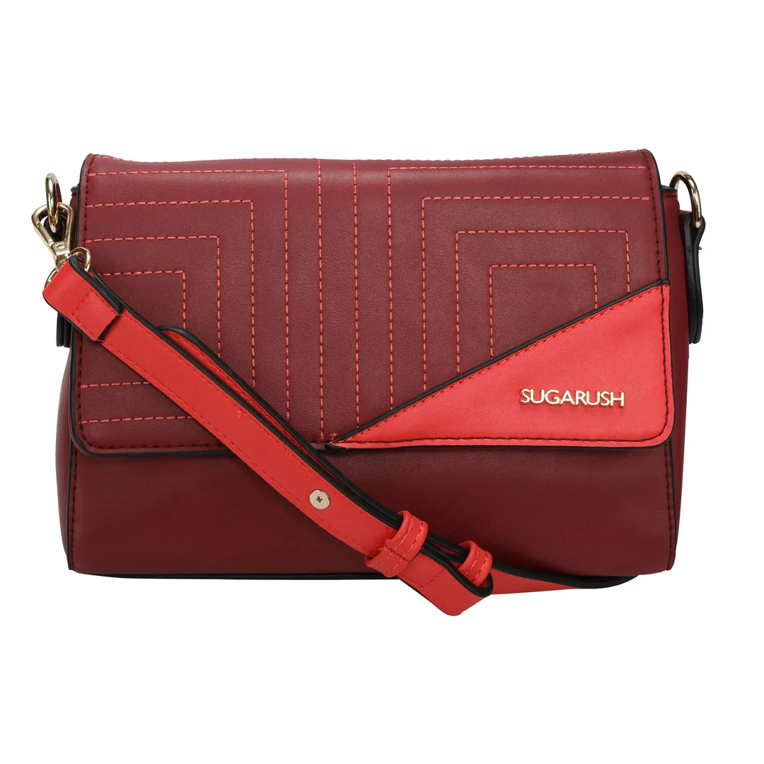 Sugarush Cyprus Women's Vegan Leather Sling Bag - Image 4