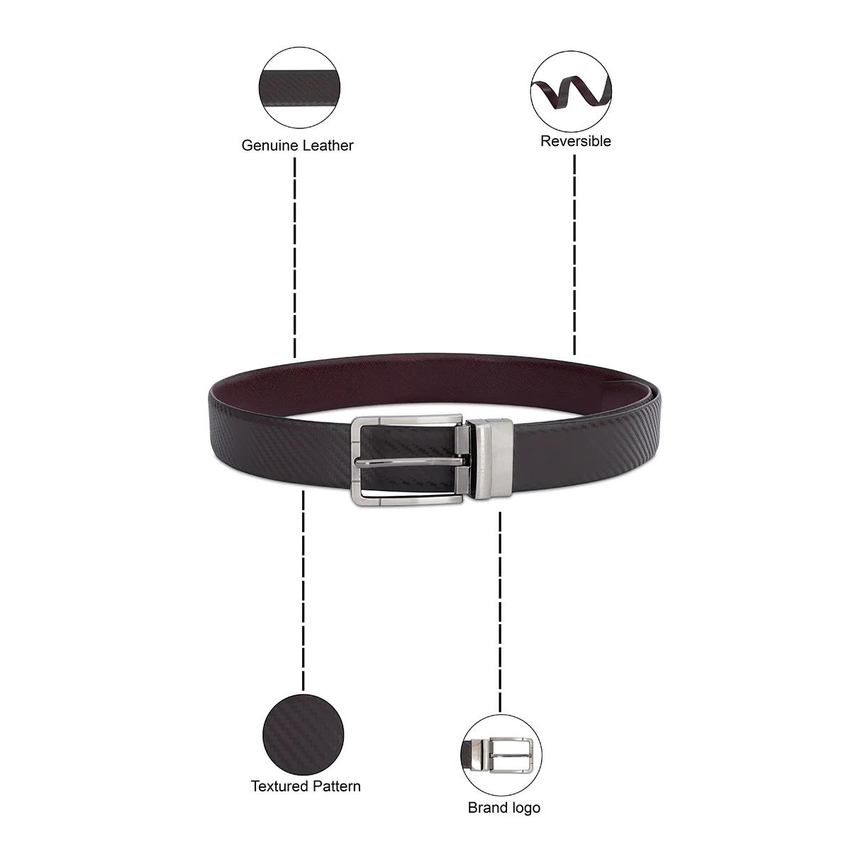 The Vertical Athens Men's Reversible Belt - Image 4