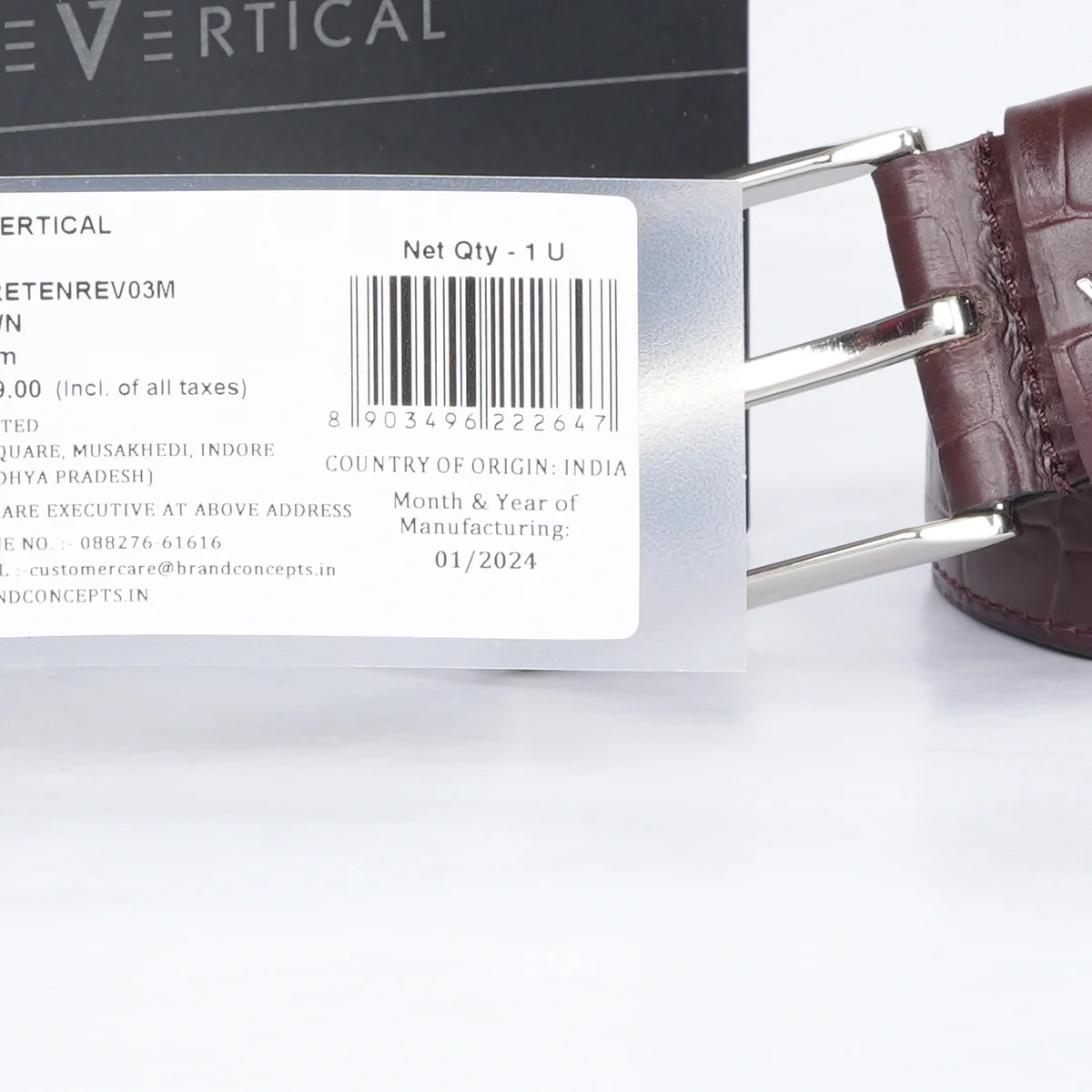 The Vertical Crete Men's Non Reversible Belt - Image 9