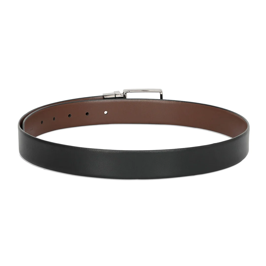 The Vertical Milenie Men's Leather Reversible Belt - Image 4