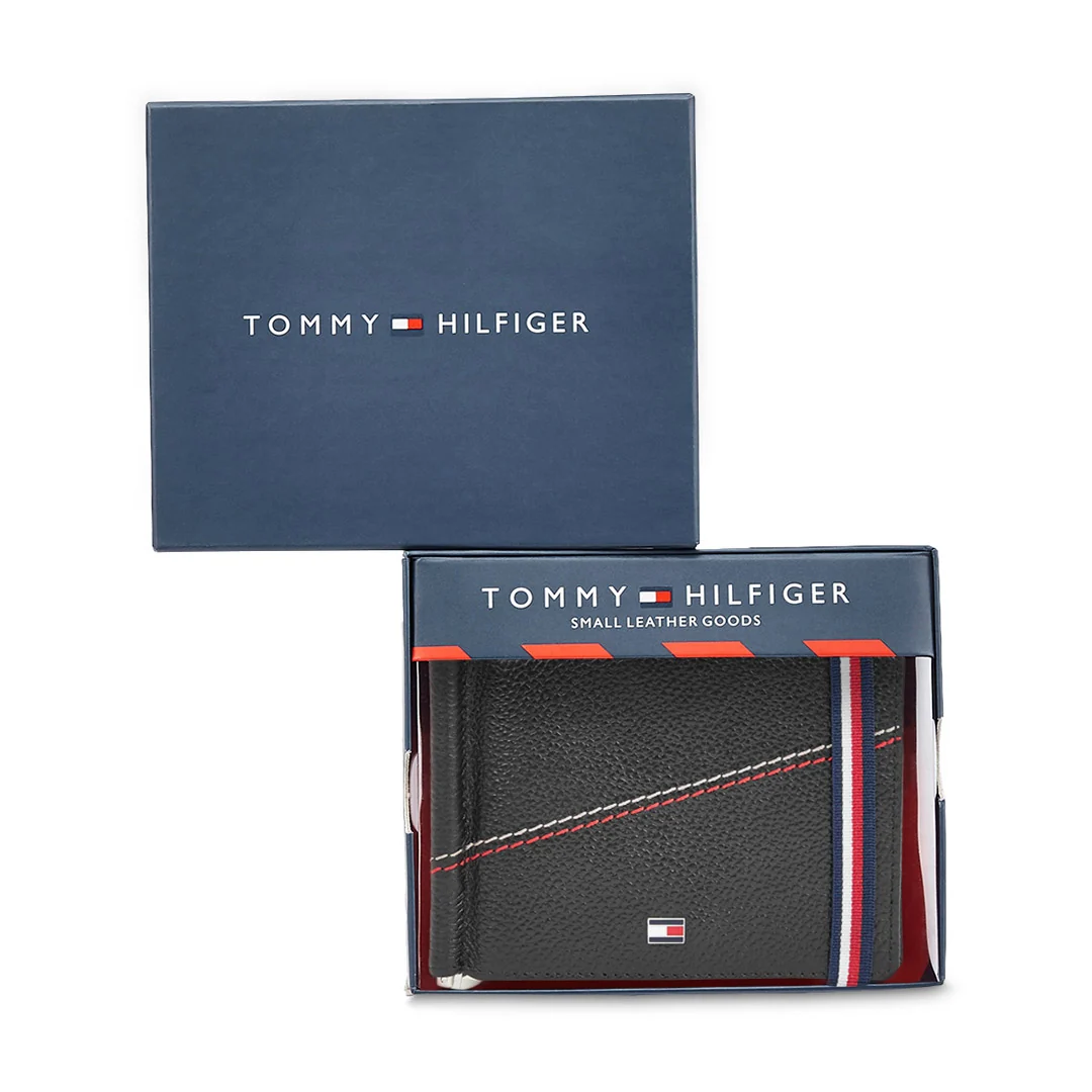 Tommy Hilfiger Adriel Men's Leather Moneyclip Wallet - Image 23