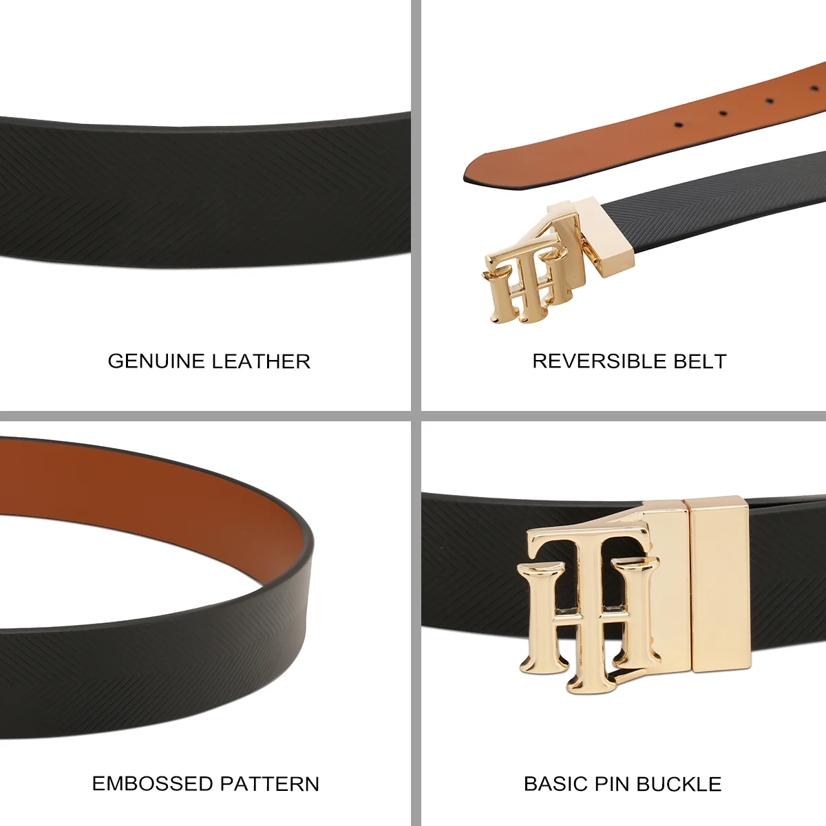 Tommy Hilfiger Aizen Women's Reversible Belt - Image 8