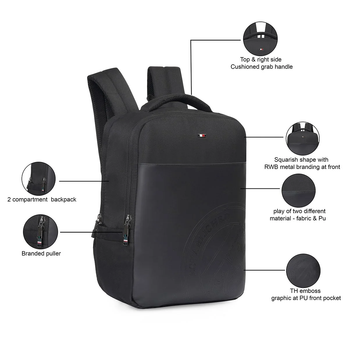 Tommy Hilfiger Braynt Laptop Backpack - Image 5