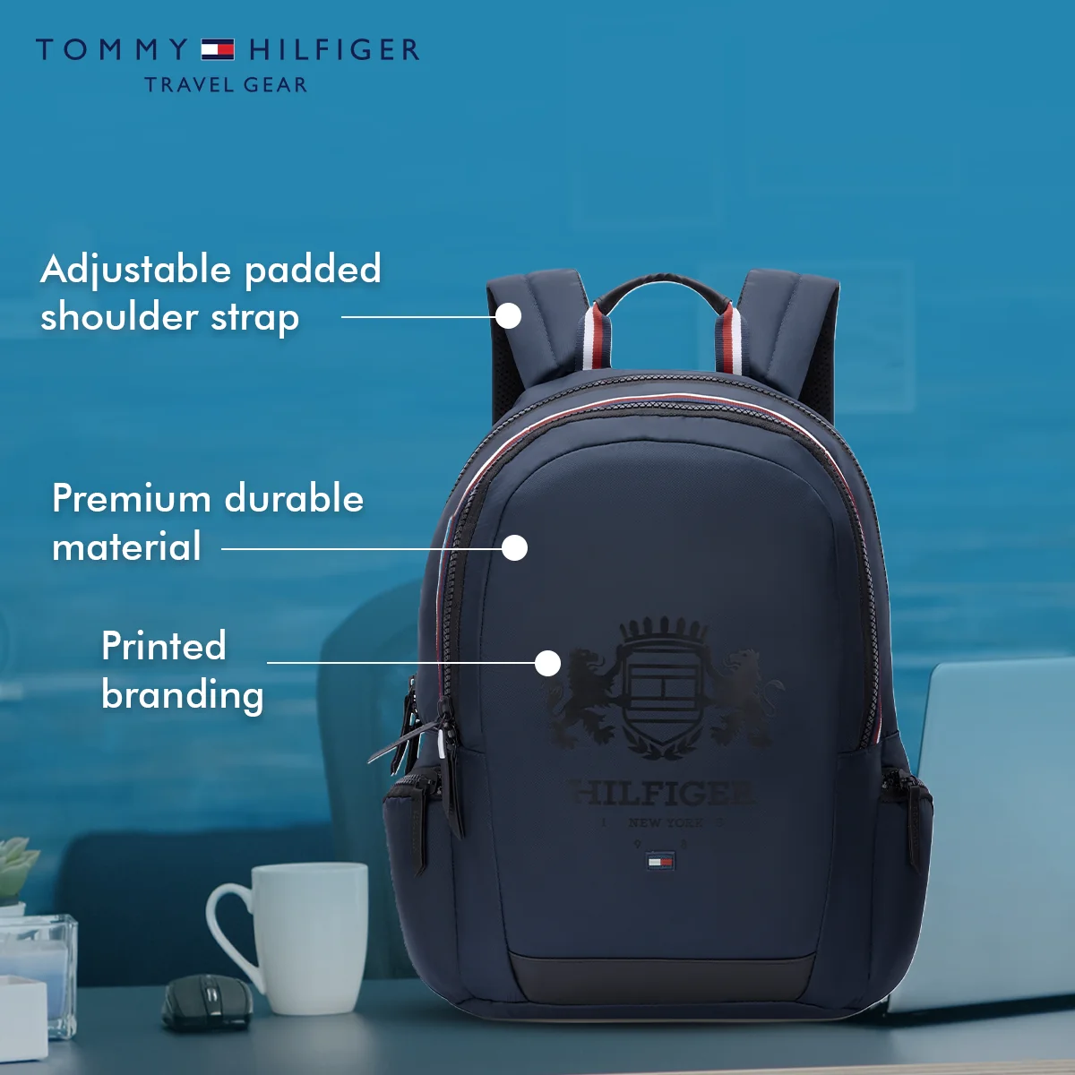 Tommy Hilfiger Bronson Laptop Backpack - Image 3