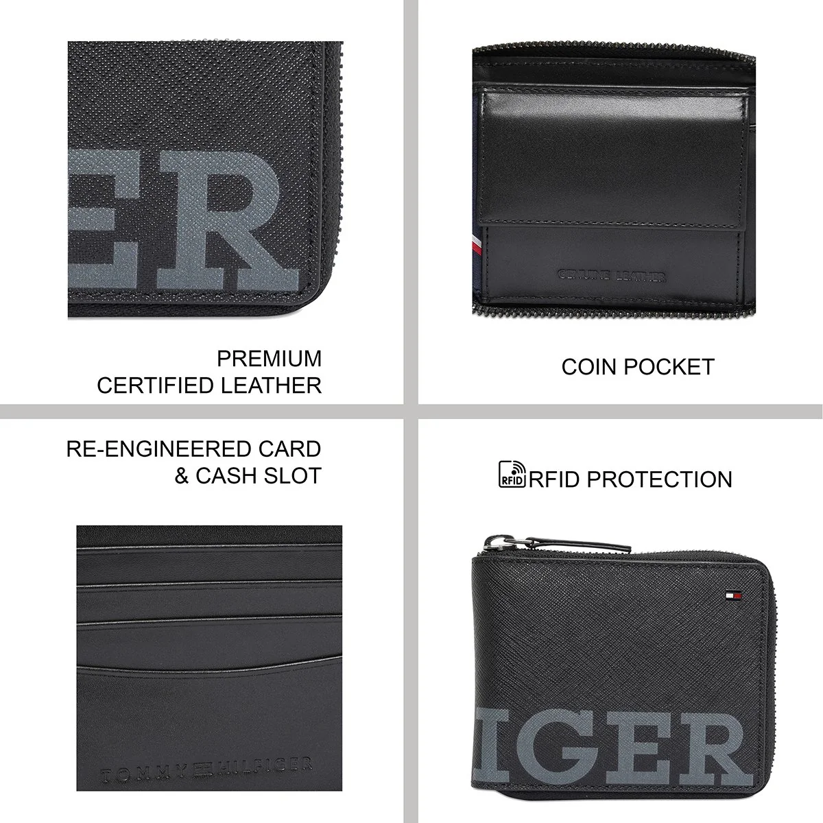 Tommy Hilfiger Canterbury Men's Zip Around Wallet - Image 8