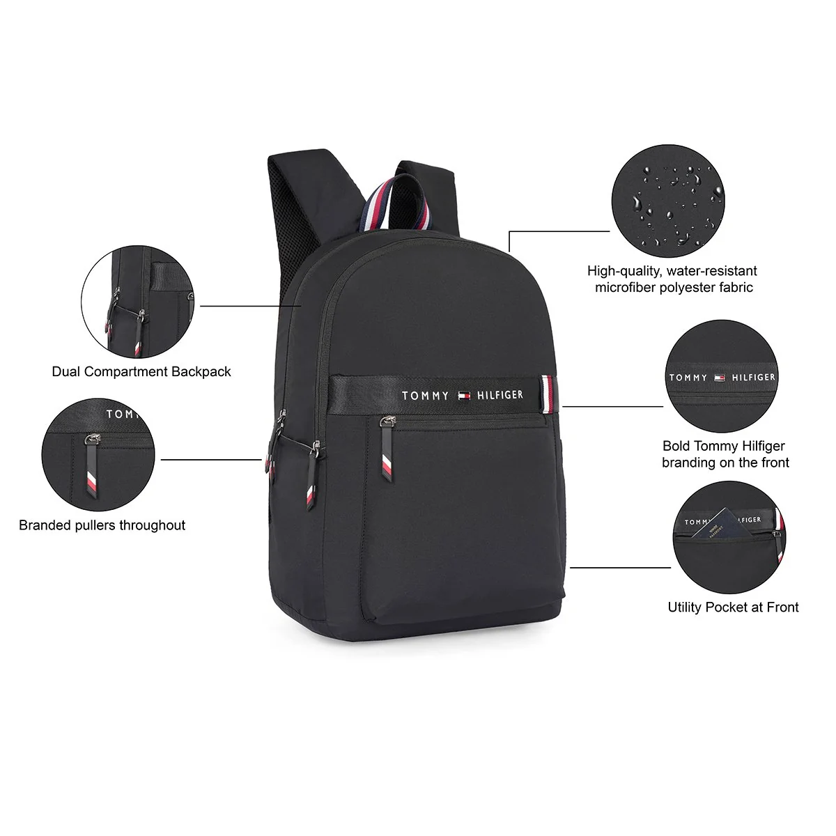 Tommy Hilfiger Claimson Laptop Backpack - Image 3