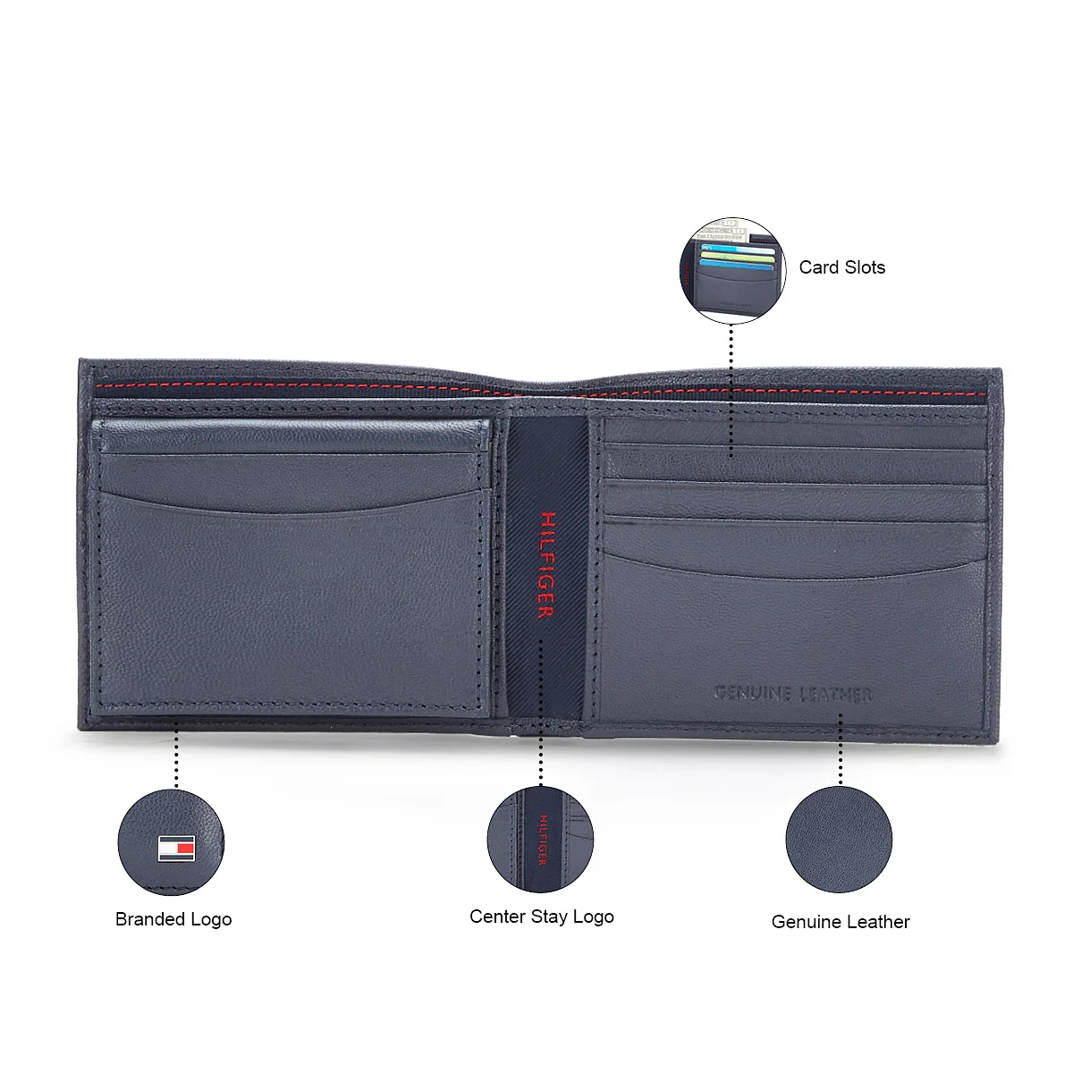 Tommy Hilfiger Eglinton Classic Men's Leather Passcase wallet - Image 4