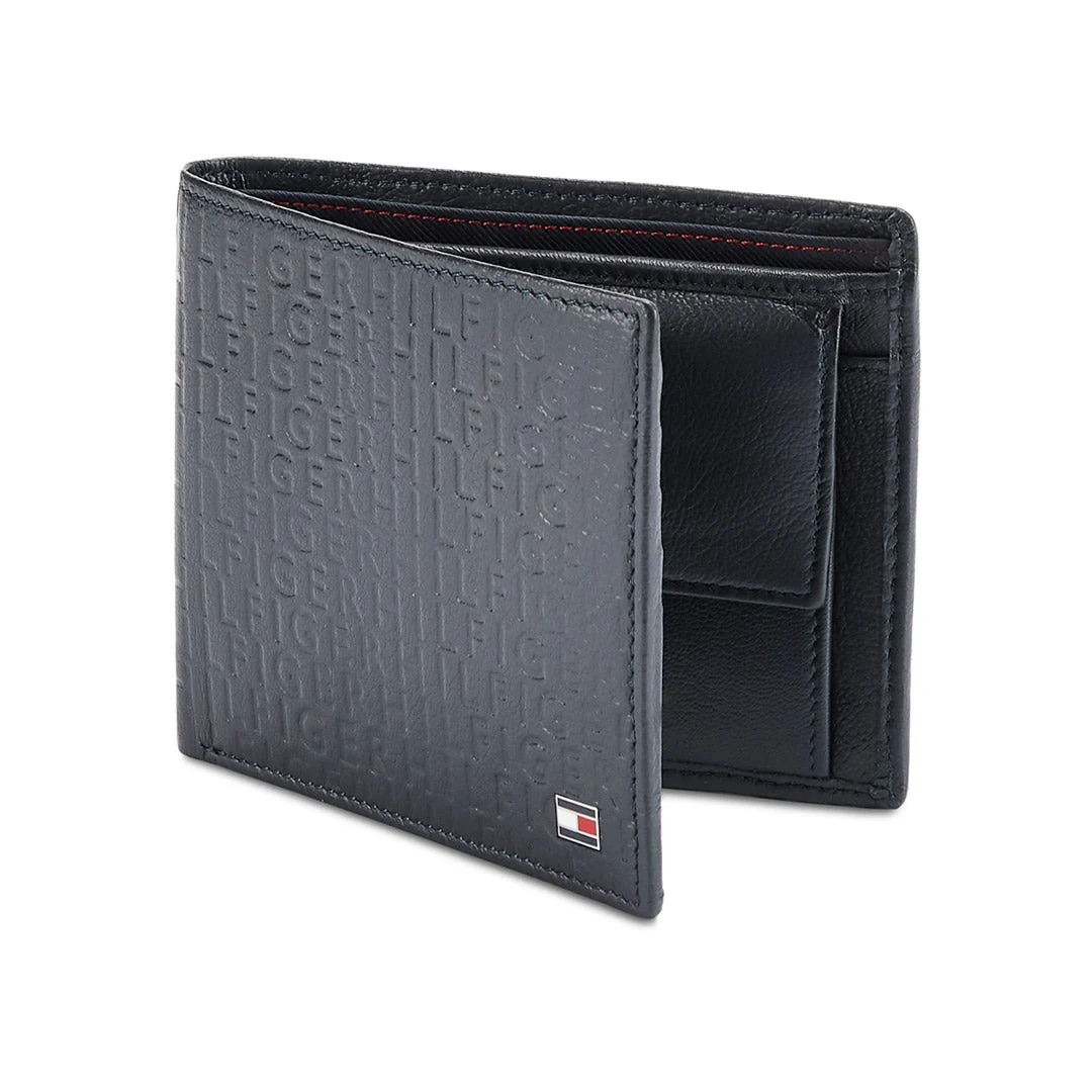 Tommy Hilfiger Erik Embossed Men's Leather Global Coin Wallet - Image 23
