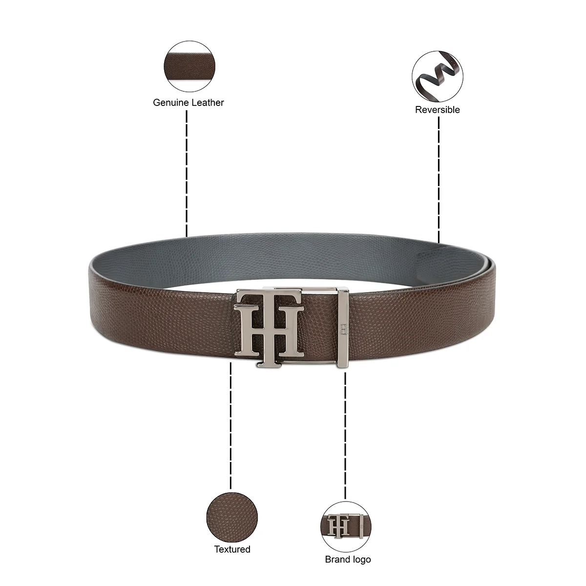 Tommy Hilfiger Farum Men's Reversible Leather Belt - Image 4