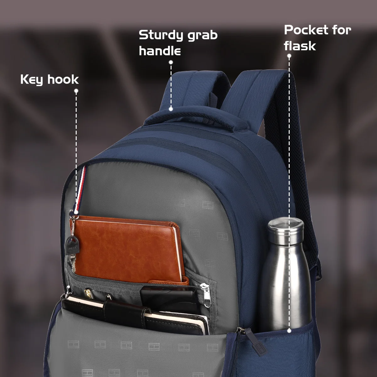Tommy Hilfiger Fernlay Unisex Polyester Laptop Backpack - Image 4