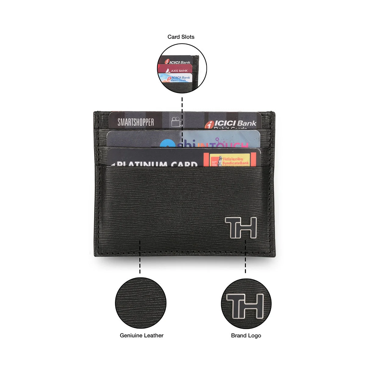 Tommy Hilfiger Finn Men's Leather Card Holder - Image 11