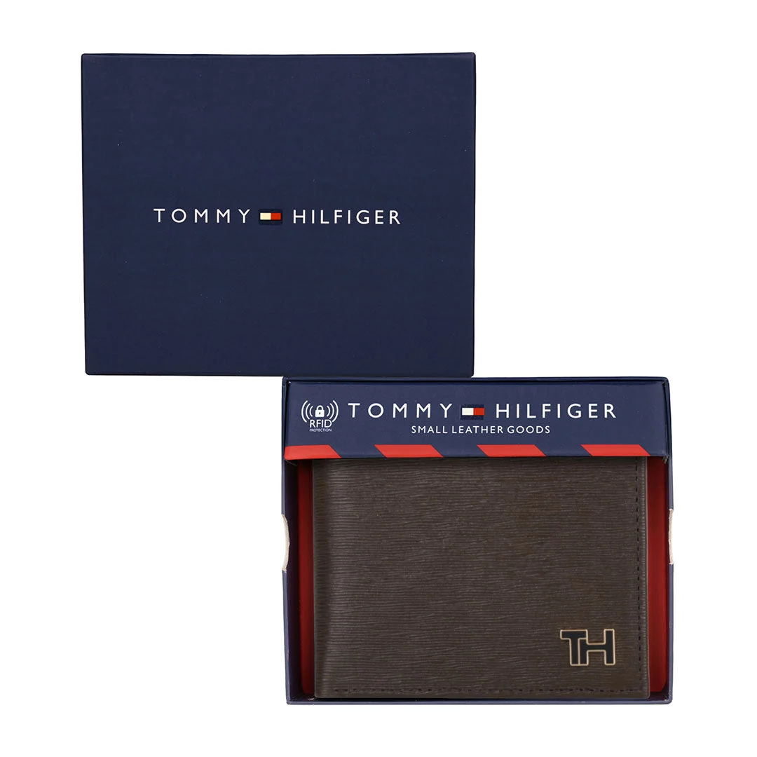 Tommy Hilfiger Finn Men's Leather Global Coin Wallet-Navy - Image 14