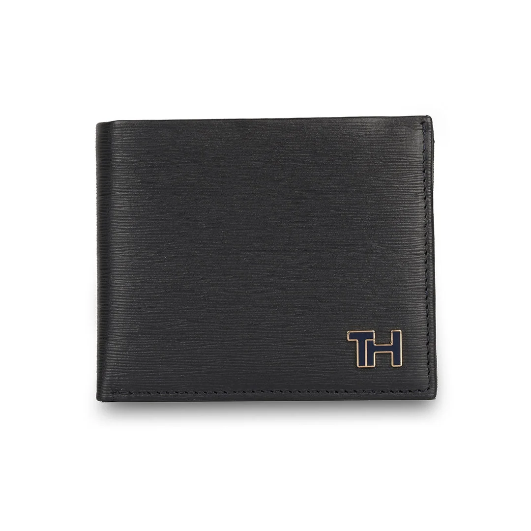 Tommy Hilfiger Finn Men's Leather Global Coin Wallet-Navy - Image 17
