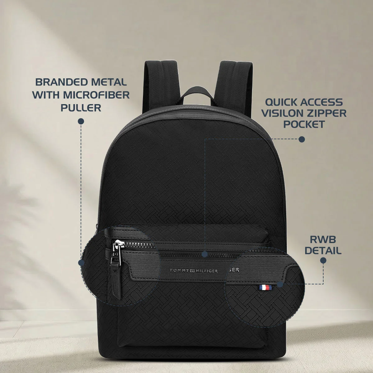 Tommy Hilfiger Flexon Laptop Backpack - Image 4
