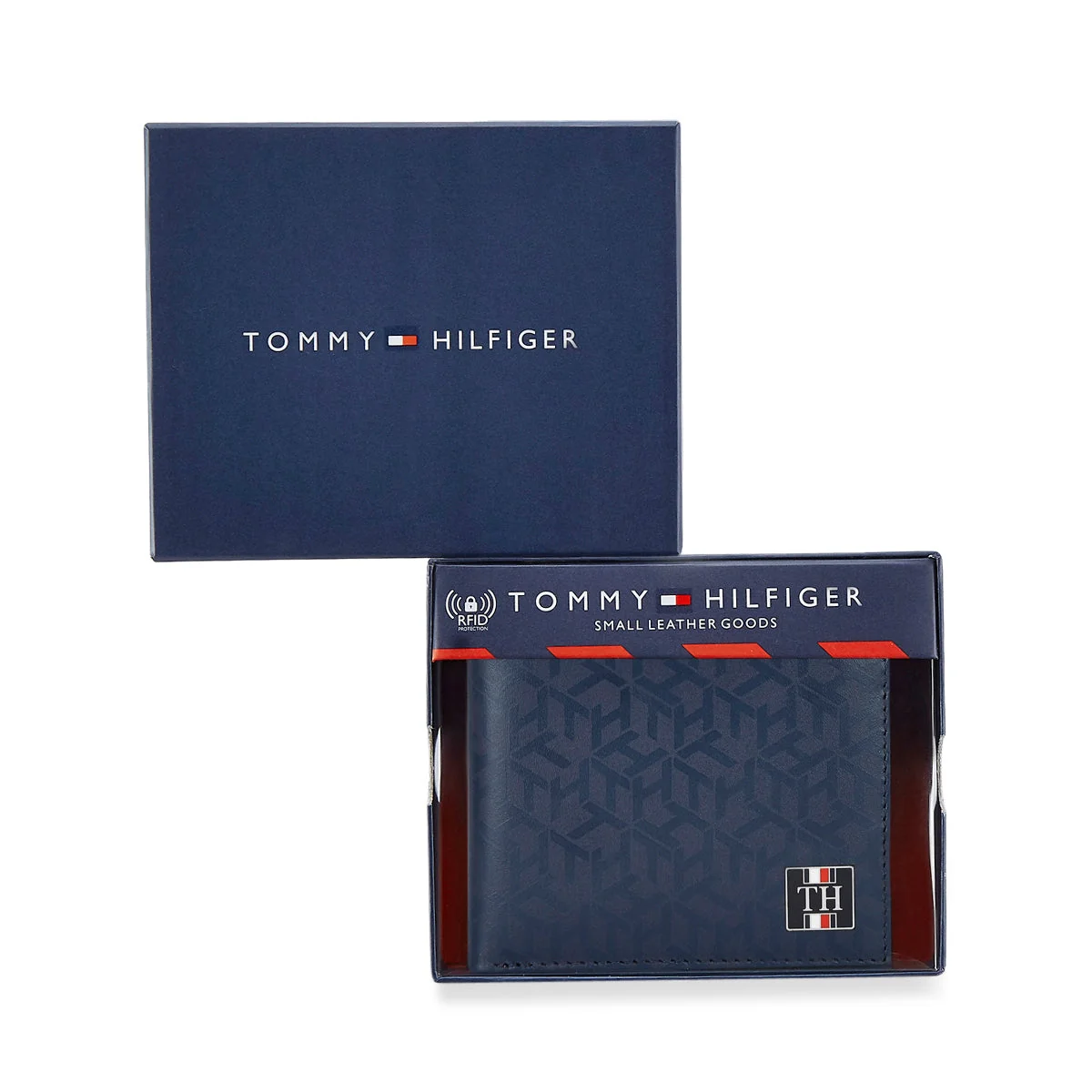 Tommy Hilfiger Franco Printed Men's Leather Global Coin Wallet-Black - Image 14
