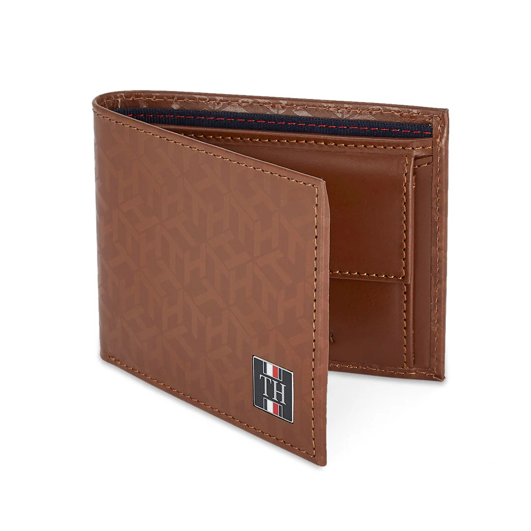 Tommy Hilfiger Franco Printed Men's Leather Global Coin Wallet-Black - Image 17