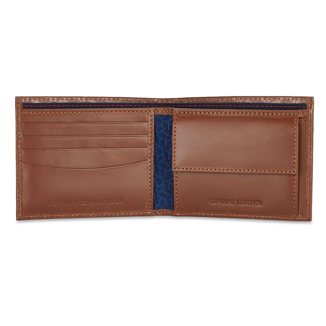 Tommy Hilfiger Franco Printed Men's Leather Global Coin Wallet-Black - Image 18