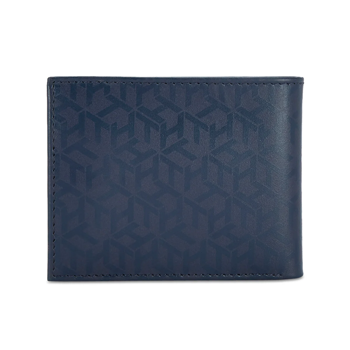 Tommy Hilfiger Franco Printed Men's Leather Global Coin Wallet-Black - Image 8