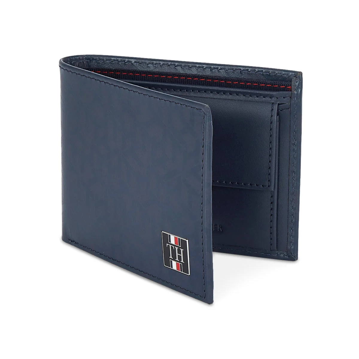 Tommy Hilfiger Franco Printed Men's Leather Global Coin Wallet-Black - Image 9
