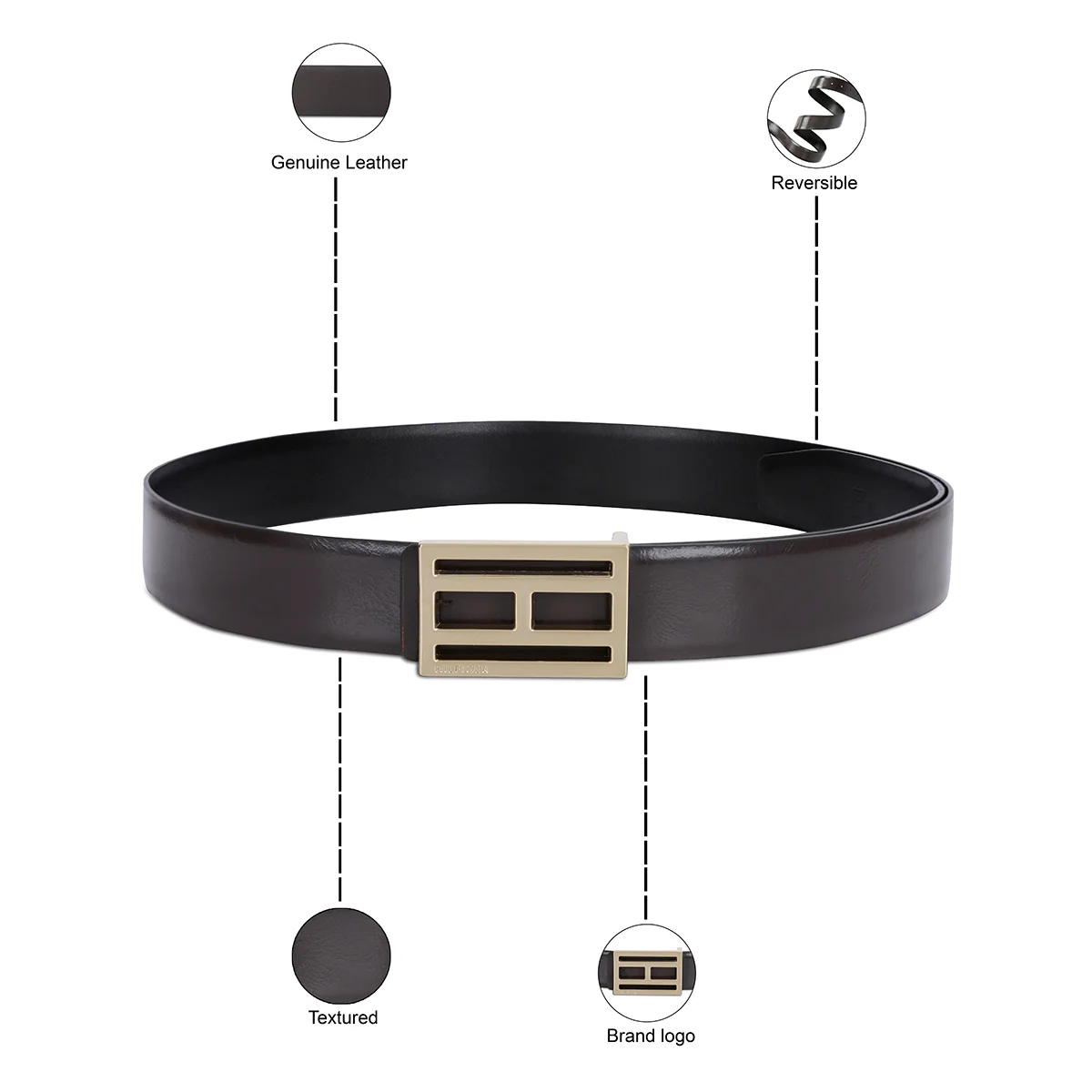 Tommy Hilfiger Greve Men's Reversible Leather Belt - Image 15
