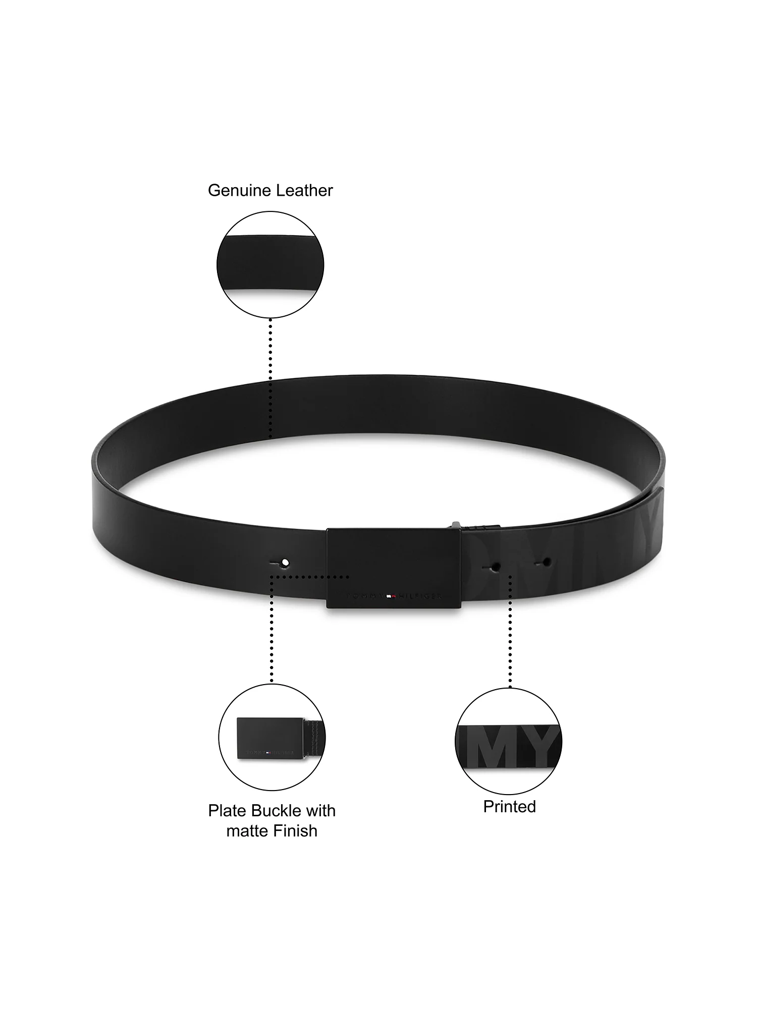 Tommy Hilfiger Herlev Men's Leather Belt - Image 4