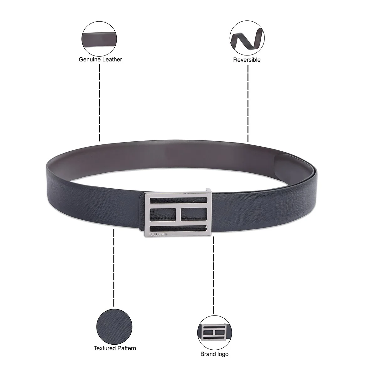 Tommy Hilfiger Higley Men's Reversible Belt - Image 4