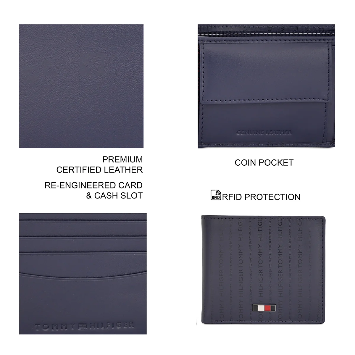 Tommy Hilfiger Hilbert Men’s Multicard Coin Wallet - Image 4