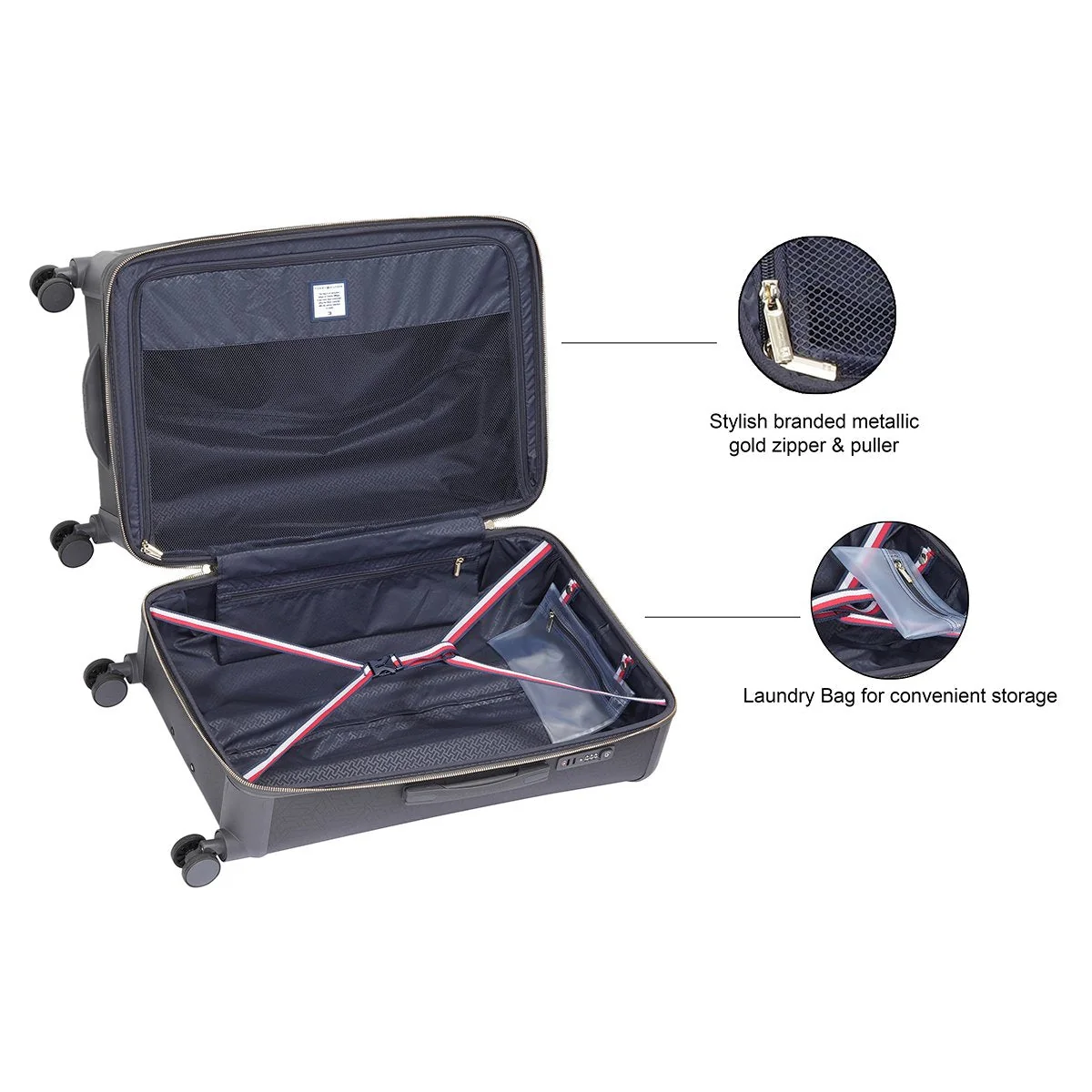 Tommy Hilfiger Jazz Hybrid Luggage - Image 28