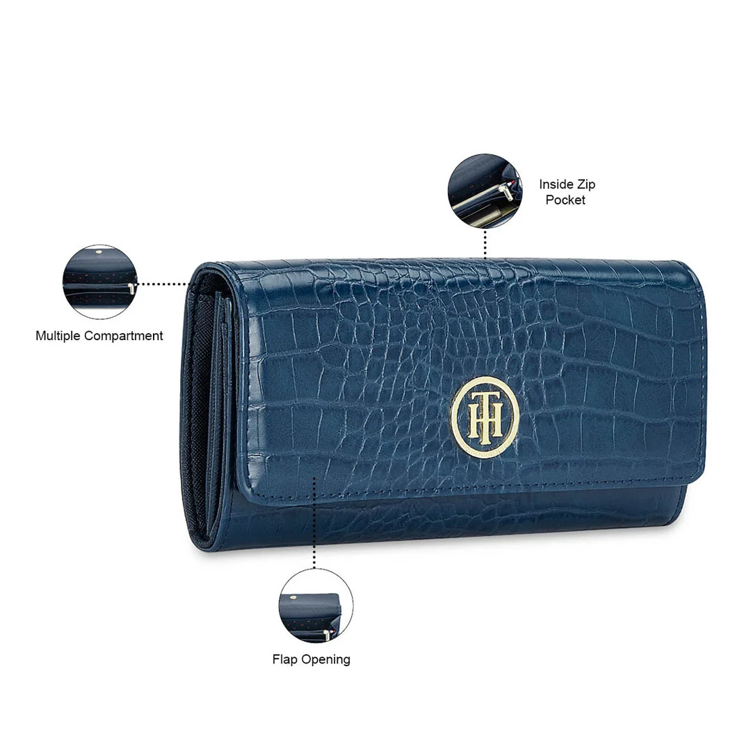 Tommy Hilfiger Jocelyn Plus Women's Vegan Textured Leather Wallet - Image 16