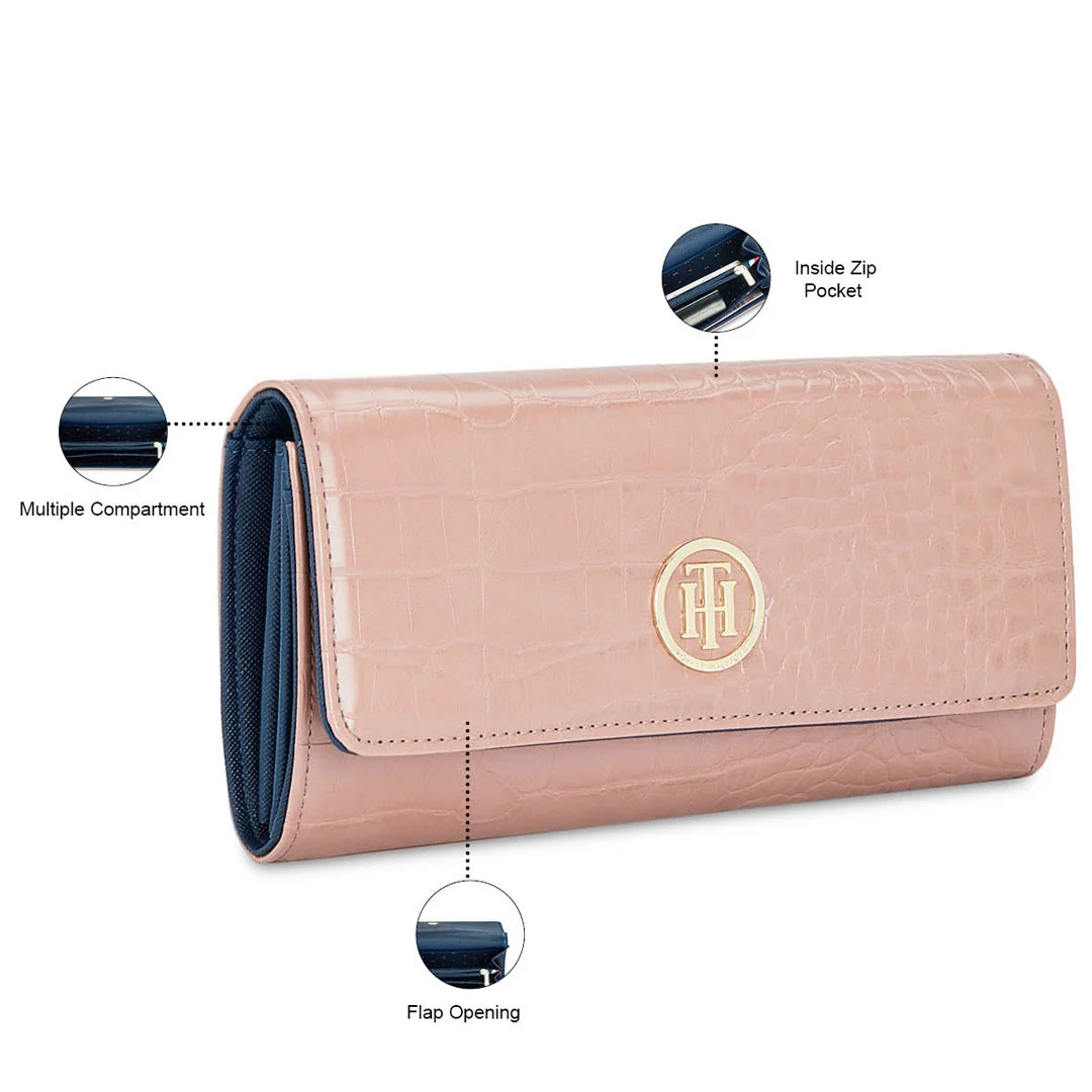 Tommy Hilfiger Jocelyn Plus Women's Vegan Textured Leather Wallet - Image 4