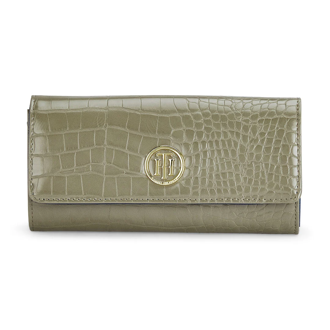 Tommy Hilfiger Jocelyn Plus Women's Vegan Textured Leather Wallet - Image 7