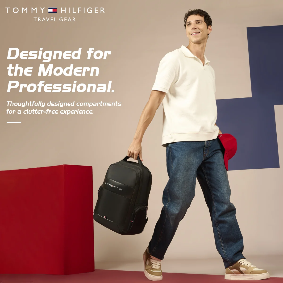 Tommy Hilfiger Joshua Unisex Polyester Laptop Backpack - Image 3