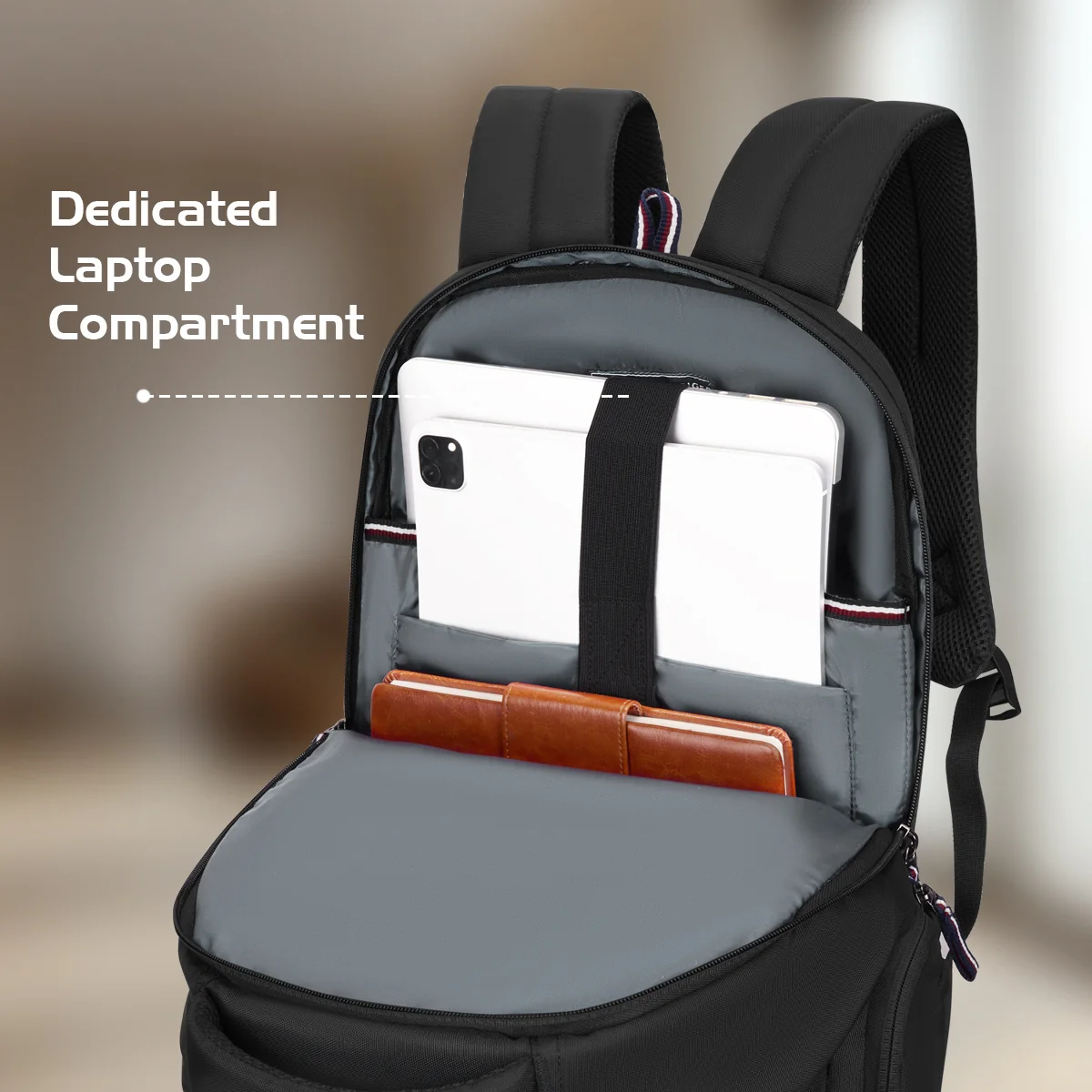 Tommy Hilfiger Joshua Unisex Polyester Laptop Backpack - Image 4