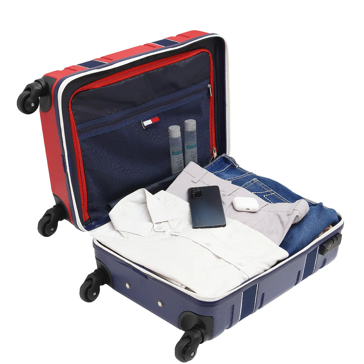 Tommy Hilfiger Las Vegas Unisex Hard Luggage ( Cabin + Mid ) - Image 9