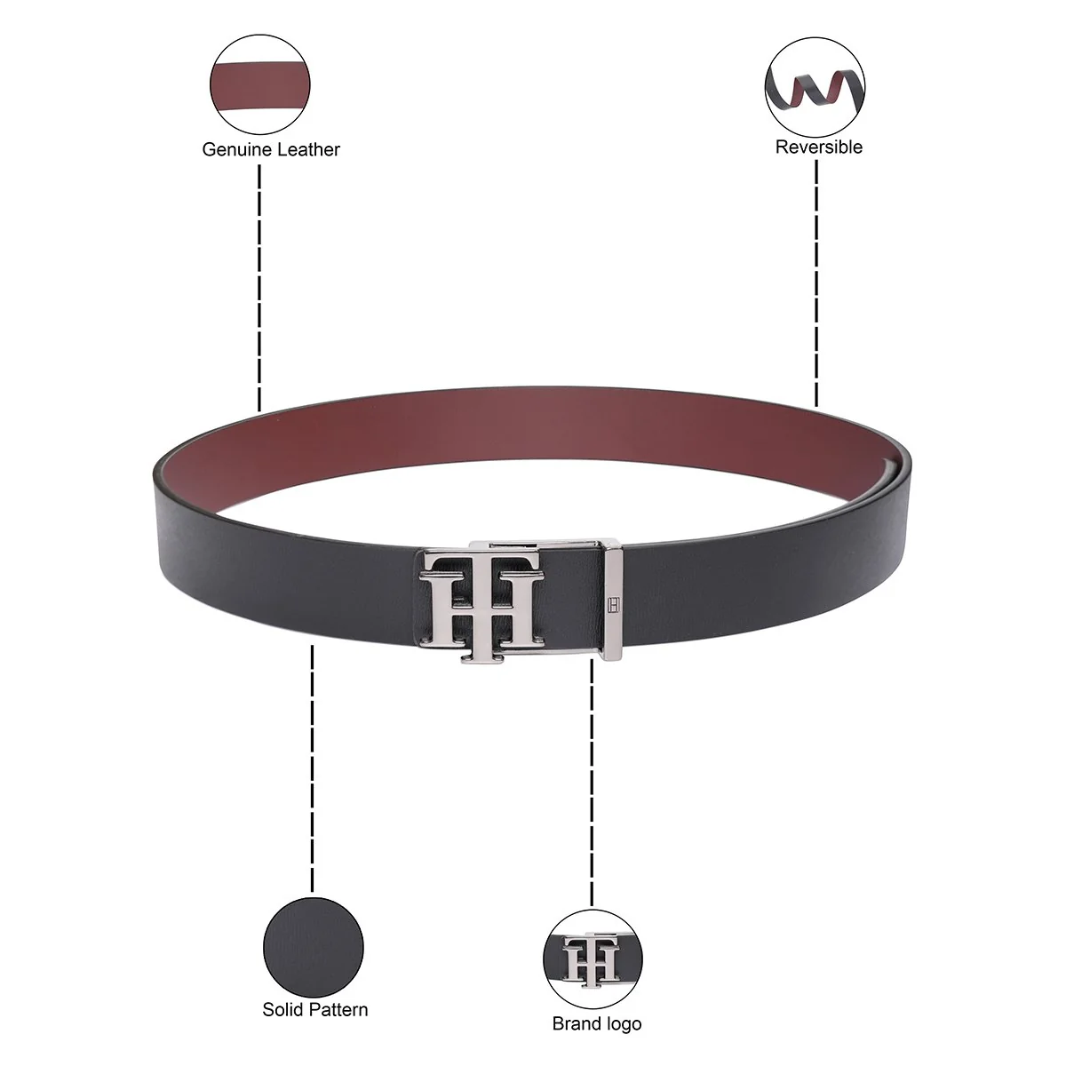 Tommy Hilfiger Malmo Men's Reversible Belt - Image 4