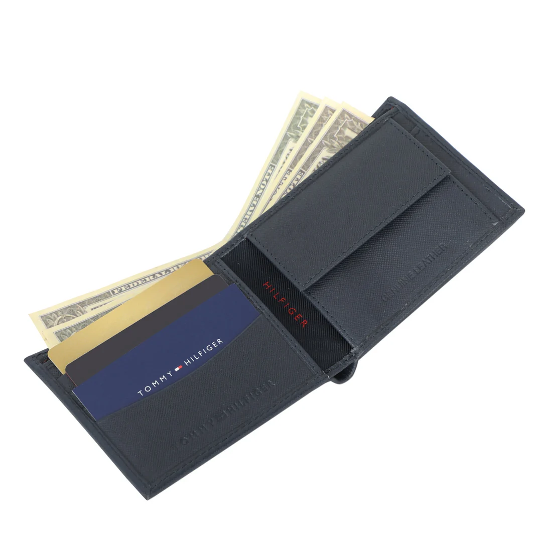 Tommy Hilfiger Marc Men's Leather Global Coin Wallet - Image 6
