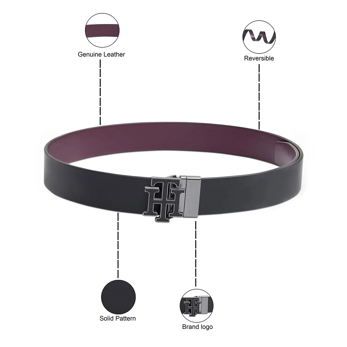 Tommy Hilfiger Marfa Men's Reversible Belt - Image 4