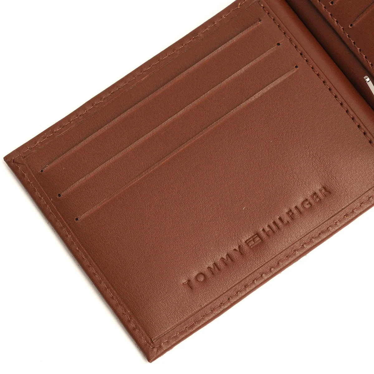 Tommy Hilfiger Maxx Moneyclip Men's Printed Leather Wallet - Image 11