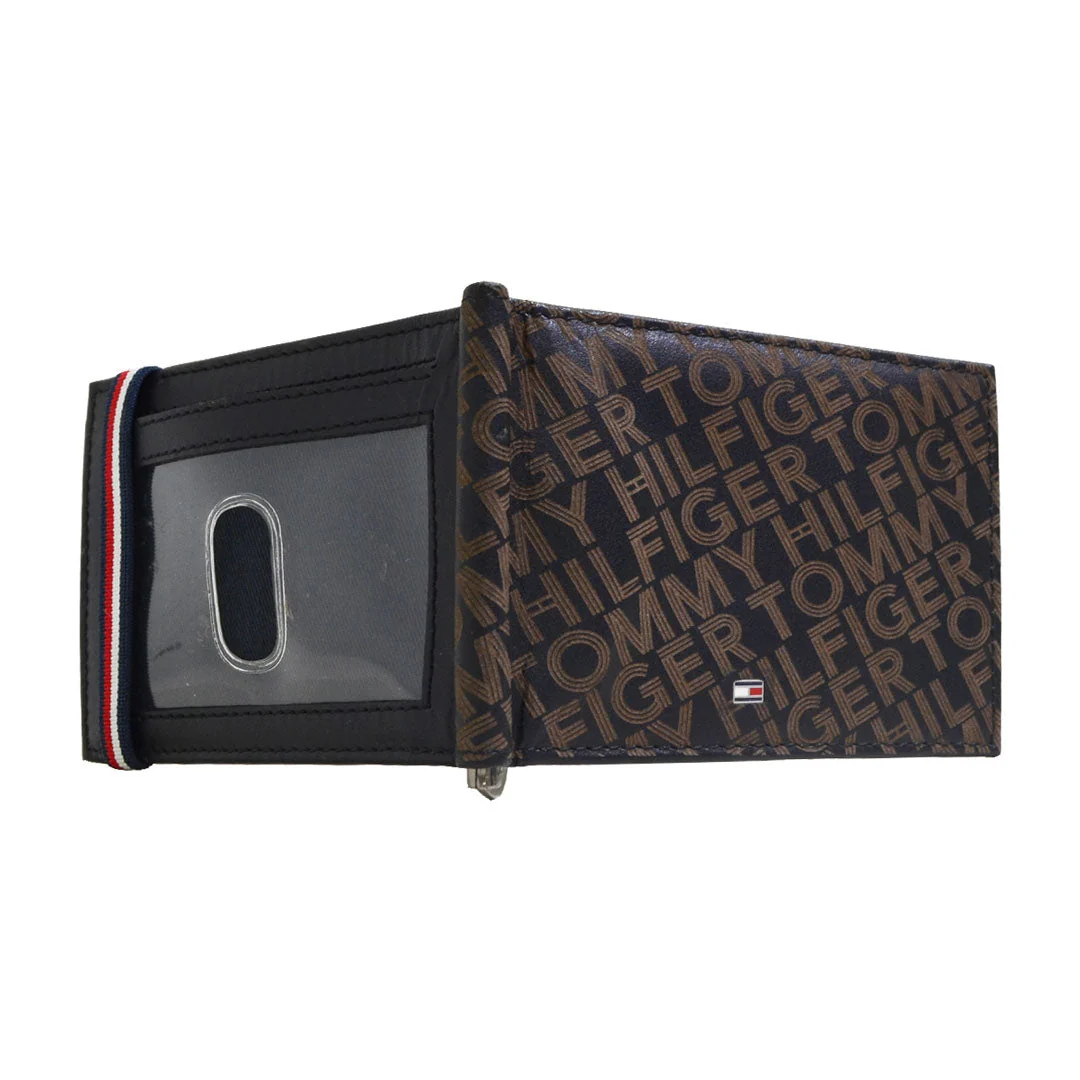 Tommy Hilfiger Maxx Moneyclip Men's Printed Leather Wallet - Image 3