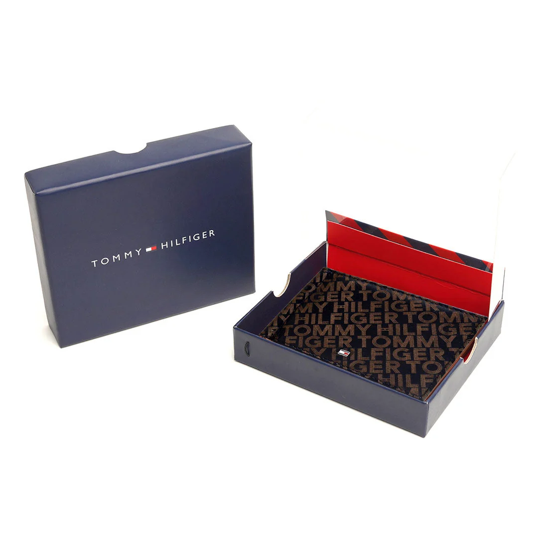 Tommy Hilfiger Maxx Moneyclip Men's Printed Leather Wallet - Image 6